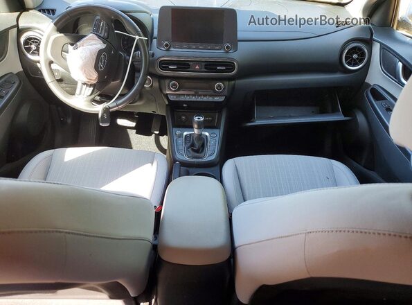 KM8K32AB0NU914014 2022 HYUNDAI KONA Синий Вид панели приборов