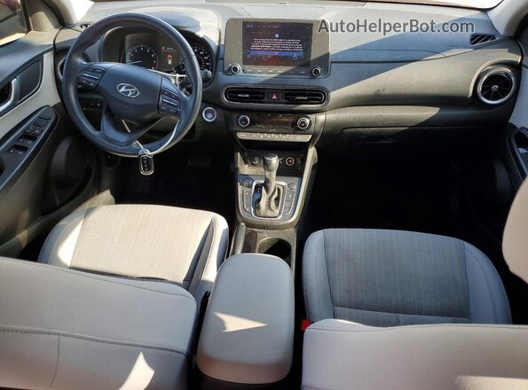 KM8K32AB4NU880871 2022 HYUNDAI KONA Красный Вид панели приборов
