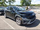 2022 Hyundai Kona Sel Черный vin: KM8K3CAB3NU856857