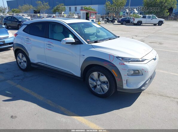 KM8K53AG0LU064734 2020 HYUNDAI KONA ELECTRIC Белый Передняя правая четверть