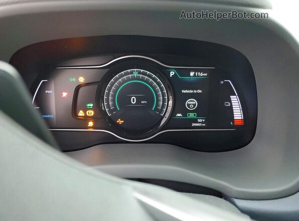 KM8K53AG1LU072356 2020 HYUNDAI KONA Серый Вид щитка приборов
