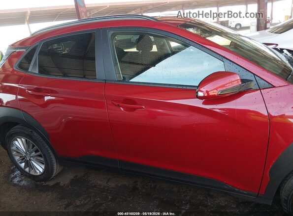 KM8K62AA7LU565851 2020 HYUNDAI KONA Red Widok wnętrza z tyłu