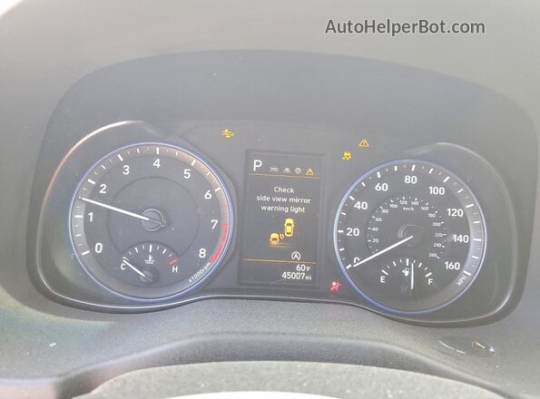 KM8K62ABXPU976207 2023 HYUNDAI KONA Белый Вид щитка приборов