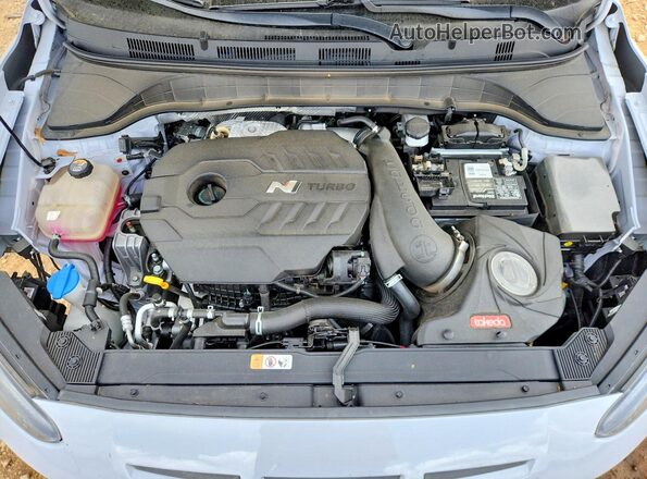 KM8KH3AC7NU005705 2022 HYUNDAI KONA Blue Vista del compartimento del motor