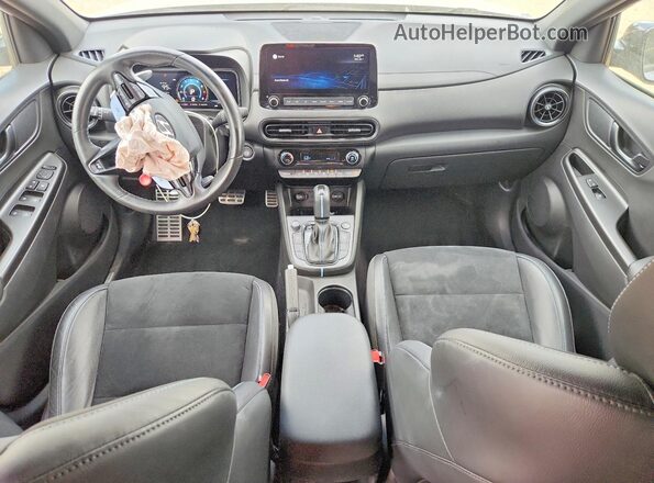 KM8KH3AC7NU005705 2022 HYUNDAI KONA Blue Vista del salpicadero