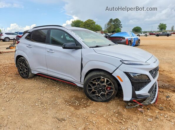 KM8KH3AC7NU005705 2022 HYUNDAI KONA Blue Delantero derecho