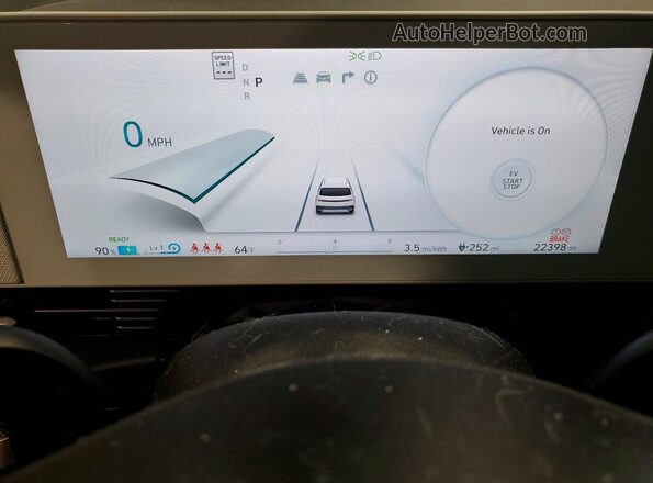 KM8KMDAF4PU229982 2023 HYUNDAI IONIQ Black Вид щитка приладів