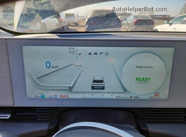 KM8KN4AE2PU228270 2023 HYUNDAI IONIQ Серый Вид щитка приборов