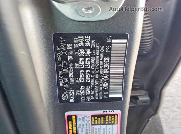 KM8KNDAF4PU209938 2023 HYUNDAI IONIQ Серый Вид подкапотного пространства