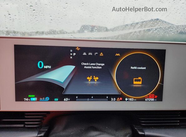 KM8KNDAF8PU149159 2023 HYUNDAI IONIQ Silver Instrument cluster view
