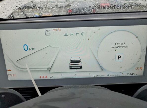 KM8KNDAF8PU190102 2023 HYUNDAI IONIQ Серебряный Вид щитка приборов