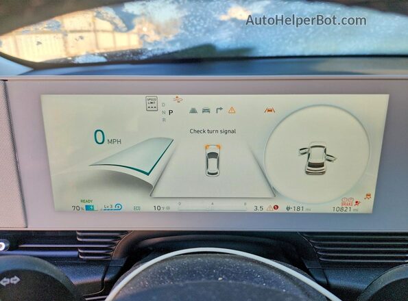 KM8KNDDF9RU309337 2024 HYUNDAI IONIQ Синий Вид щитка приборов