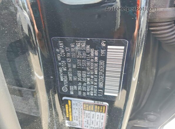 KM8R2DGE2PU636380 2023 HYUNDAI PALISADE Черный Вид наклейки с VIN-кодом