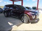 2022 Hyundai Palisade Sel Burgundy vin: KM8R34HE1NU435059