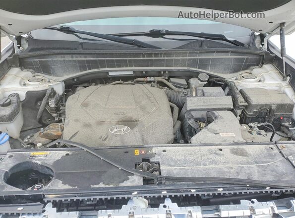 KM8R34HE4LU094544 2020 HYUNDAI PALISADE White Widok komory silnika