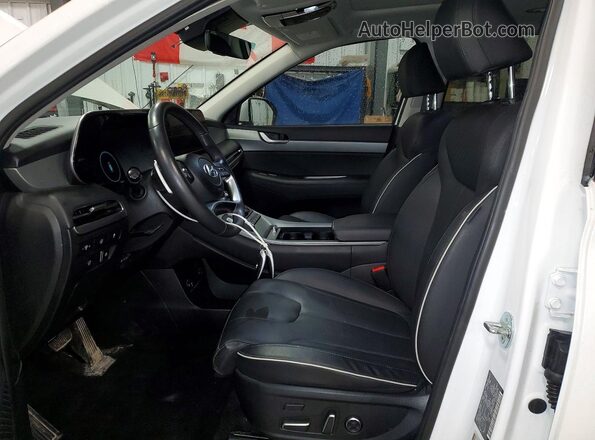 KM8R3DGE2PU598386 2023 HYUNDAI PALISADE Белый Вид салона спереди