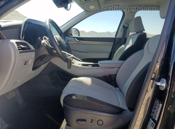 KM8R3DHE7LU088334 2020 HYUNDAI PALISADE Black Widok wnętrza z przodu