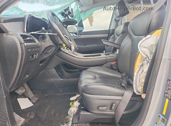 KM8R44HE1MU172907 2021 HYUNDAI PALISADE Серый Вид салона спереди