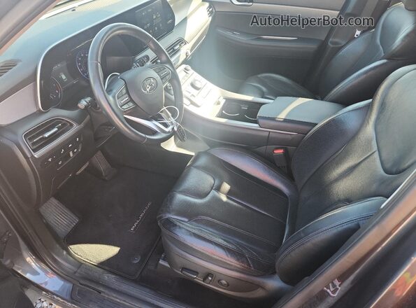 KM8R44HE6LU058853 2020 HYUNDAI PALISADE Gray Widok wnętrza z przodu
