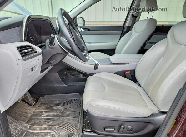 KM8R44HE6LU170908 2020 HYUNDAI PALISADE Фиолетовый Вид салона спереди