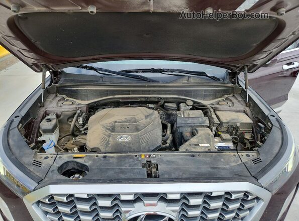 KM8R44HE6LU170908 2020 HYUNDAI PALISADE Фиолетовый Вид подкапотного пространства