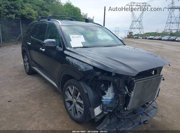 KM8R44HEXMU305132 2021 HYUNDAI PALISADE Черный Передняя правая четверть