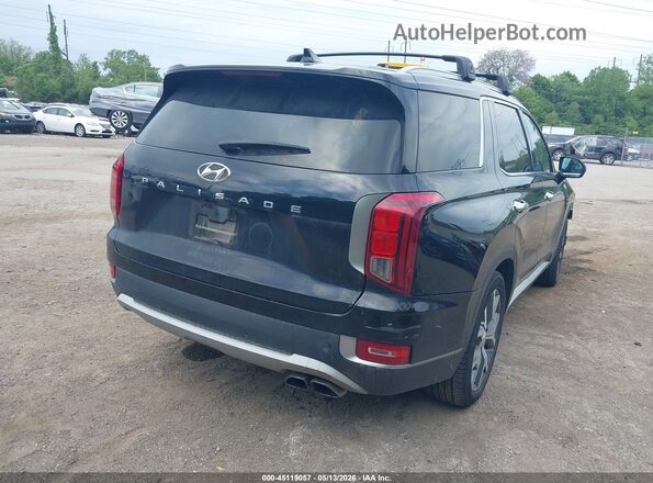 KM8R44HEXMU305132 2021 HYUNDAI PALISADE Черный Задняя правая четверть
