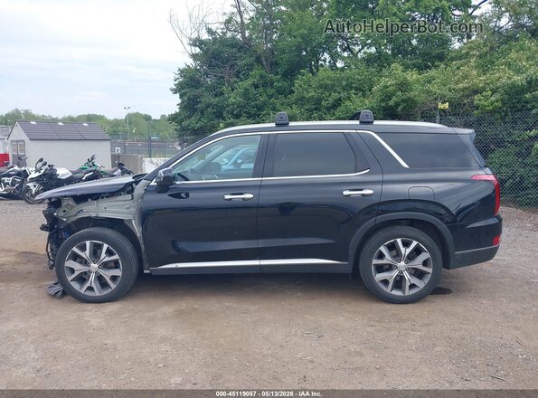 KM8R44HEXMU305132 2021 HYUNDAI PALISADE Черный Панорамный вид салона 360°