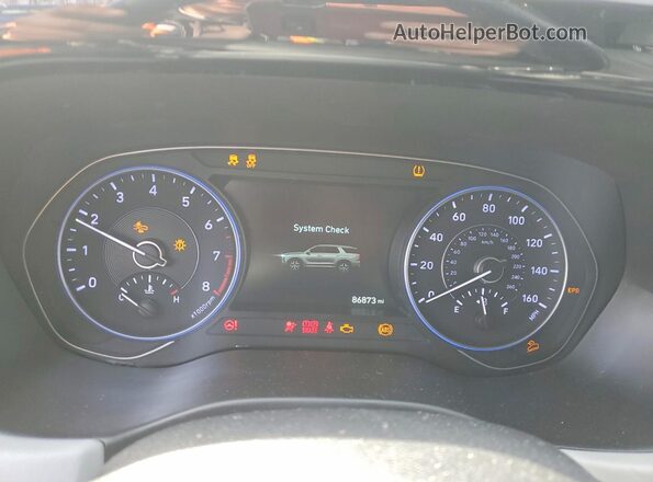 KM8R4DHE5LU171614 2020 HYUNDAI PALISADE Черный Вид щитка приборов