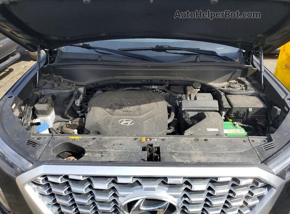 KM8R4DHE5LU171614 2020 HYUNDAI PALISADE Черный Вид подкапотного пространства