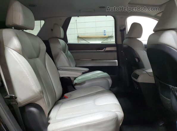 KM8R4DHE6LU110952 2020 HYUNDAI PALISADE Black Widok wnętrza z tyłu