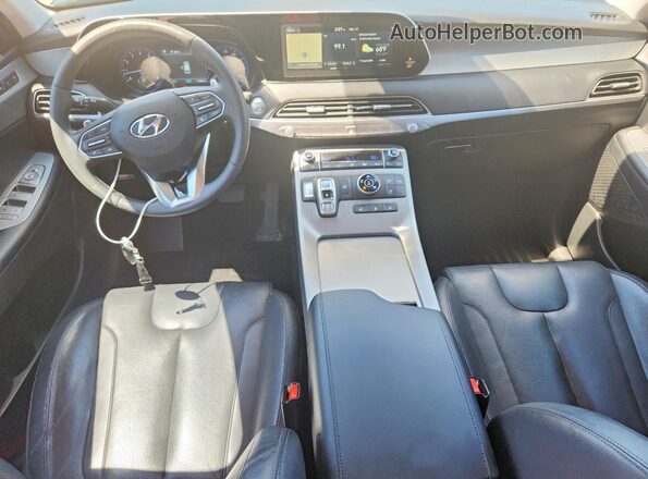 KM8R4DHE9LU060869 2020 HYUNDAI PALISADE Синий Вид панели приборов