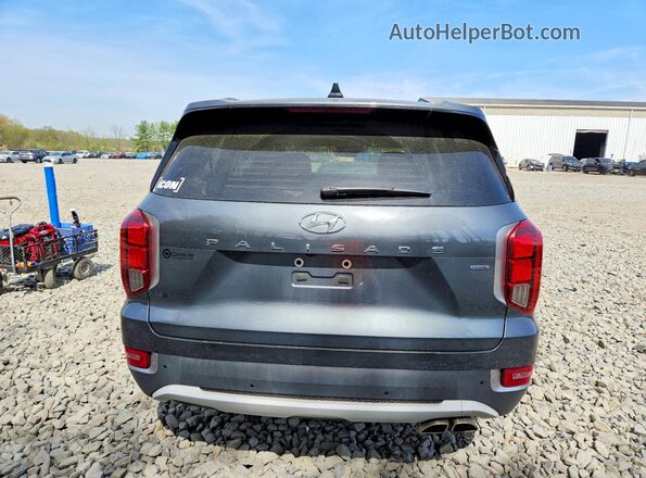 KM8R4DHEXMU319581 2021 HYUNDAI PALISADE Угольный Вид сзади