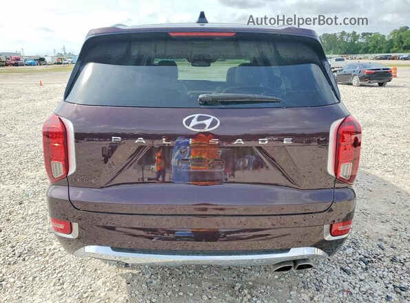 KM8R54HE3LU046866 2020 HYUNDAI PALISADE Burgundy Widok z tyłu
