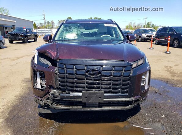 KM8R5DGE7PU622756 2023 HYUNDAI PALISADE Бордовый Вид спереди