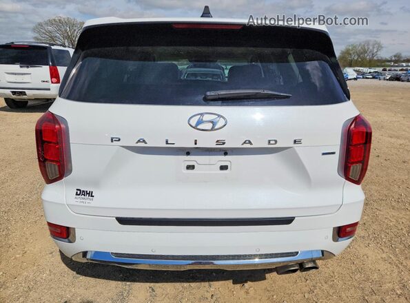 KM8R5DHE3LU100375 2020 HYUNDAI PALISADE White უკანა ხედი