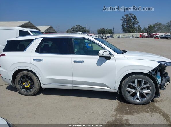 KM8R5DHE4MU277387 2021 HYUNDAI PALISADE Белый Вид задней части салона