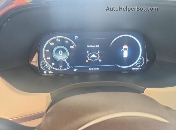 KM8R5DHE7LU167514 2020 HYUNDAI PALISADE White Widok zestawu wskaźników