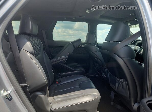 KM8R5DHE8LU116779 2020 HYUNDAI PALISADE Gray Widok wnętrza z tyłu