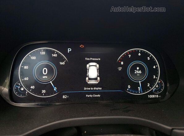 KM8R5DHE9LU070329 2020 HYUNDAI PALISADE Gray Vista del cuadro de instrumentos
