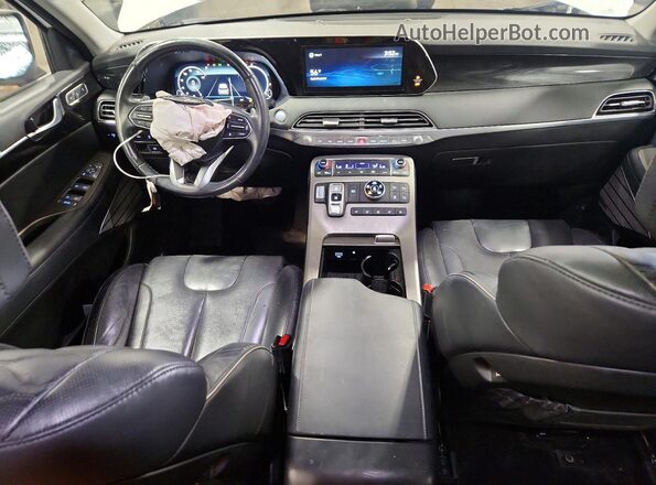 KM8R5DHEXMU201964 2021 HYUNDAI PALISADE White Widok deski rozdzielczej