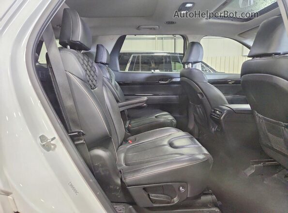 KM8R5DHEXMU201964 2021 HYUNDAI PALISADE White Widok wnętrza z tyłu