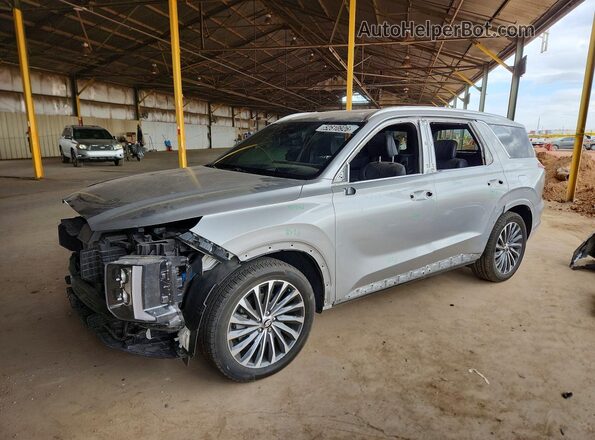 KM8R74GEXPU512102 2023 HYUNDAI PALISADE Серебряный Передняя левая четверть