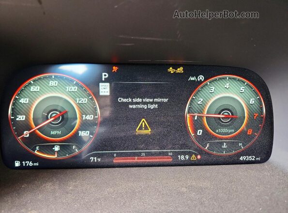 KM8R74GEXPU512102 2023 HYUNDAI PALISADE Серебряный Вид щитка приборов