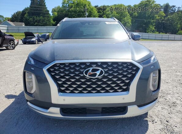 KM8R74HE8MU274910 2021 HYUNDAI PALISADE Серый Вид спереди