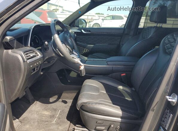 KM8R74HE8MU274910 2021 HYUNDAI PALISADE Серый Вид салона спереди