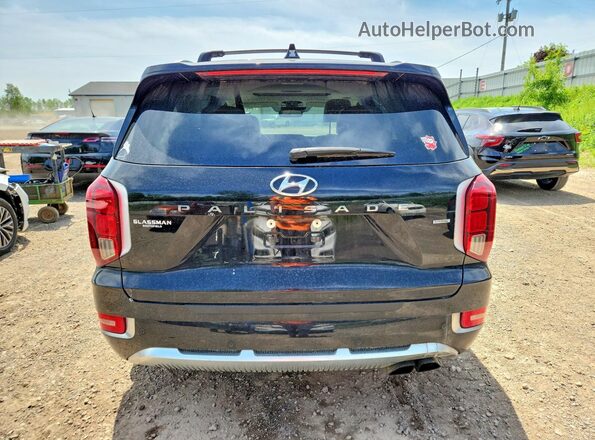 KM8R7DHE6MU242411 2021 HYUNDAI PALISADE Черный Вид сзади