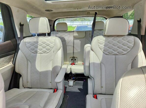 KM8R7DHE6MU242411 2021 HYUNDAI PALISADE Черный Вид задних сидений