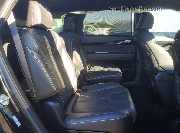 KM8R7DHE6MU295075 2021 HYUNDAI PALISADE Черный Вид задней части салона