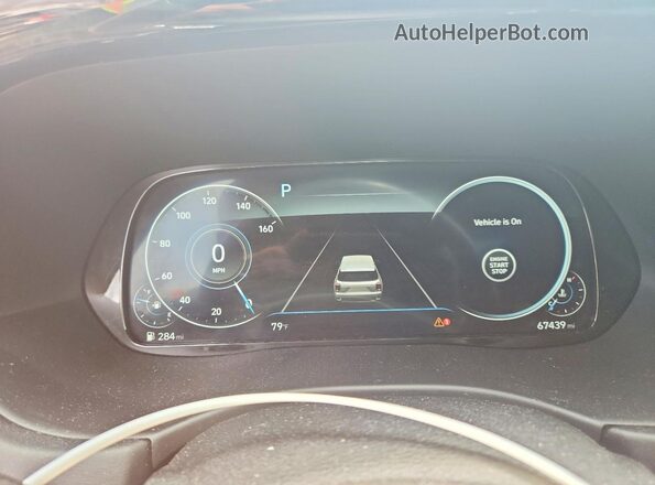 KM8R7DHEXMU327557 2021 HYUNDAI PALISADE Черный Вид щитка приборов